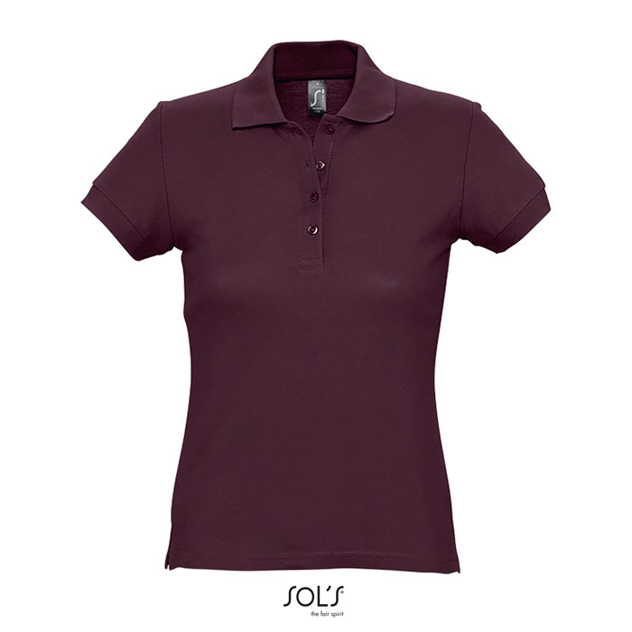 Polo publicitaire coton femme 170g - PASSION Bordeaux 1